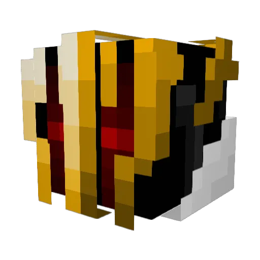 Feurspion Minecraft avatar head, 3D render