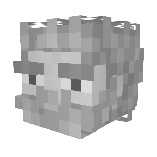 Feurthan Minecraft avatar head, 3D render