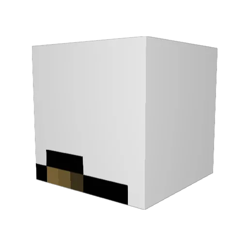 Fever000 Minecraft avatar head, 3D render