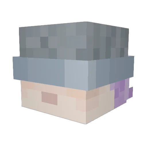 Fever1n Minecraft avatar head, 3D render