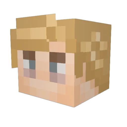 FeverChills Minecraft avatar head, 3D render