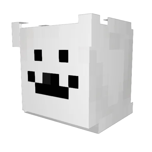 FeverMind Minecraft avatar head, 3D render