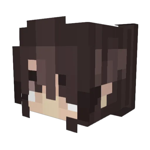 Fevr Minecraft avatar head, 3D render
