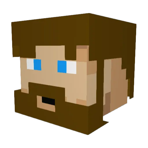 FewBIGFOOT Minecraft avatar head, 3D render