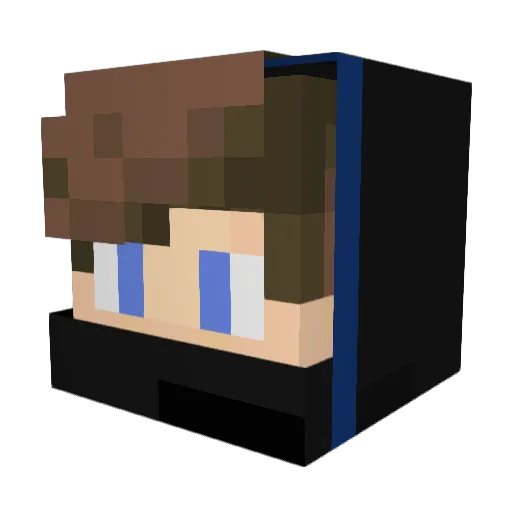 Fewl_06 Minecraft avatar head, 3D render