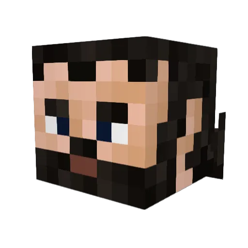 FewoLad Minecraft avatar head, 3D render