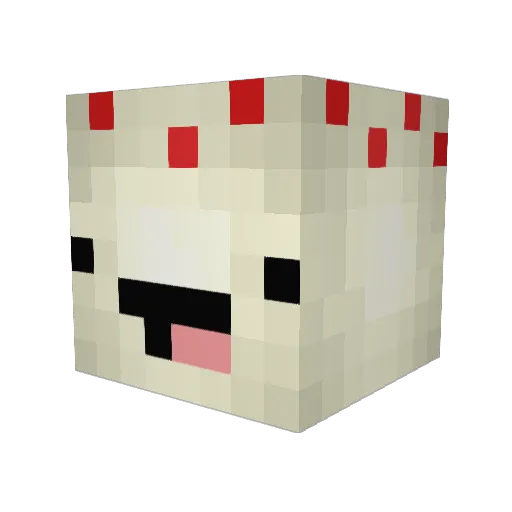 Fexil358 Minecraft avatar head, 3D render