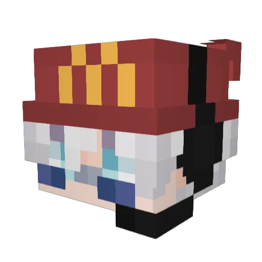 FeyMedina Minecraft avatar head, 3D render