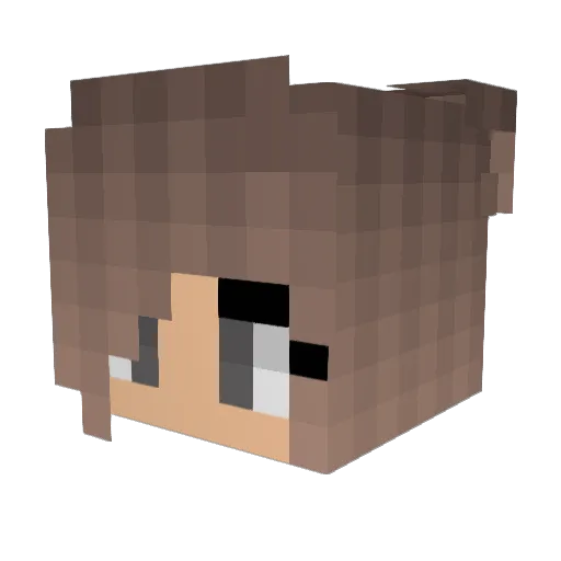 Feya2006 Minecraft avatar head, 3D render