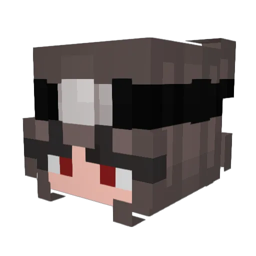 Feya333 Minecraft avatar head, 3D render