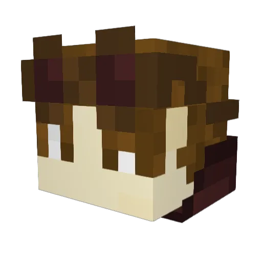 Feymous1403 Minecraft avatar head, 3D render