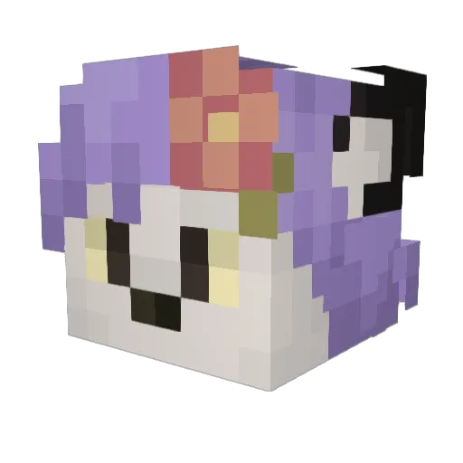 Feytox Minecraft avatar head, 3D render