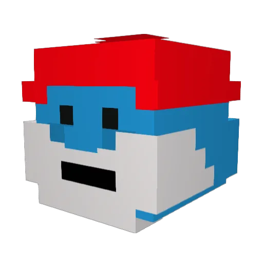 FeyzX Minecraft avatar head, 3D render