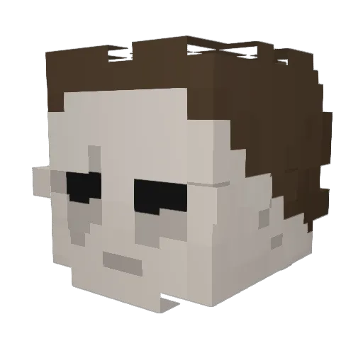 Fez_It Minecraft avatar head, 3D render