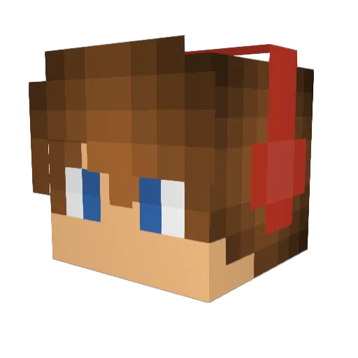 FfLlIiXx Minecraft avatar head, 3D render