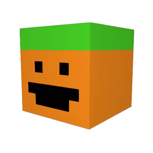 FfwoxY Minecraft avatar head, 3D render
