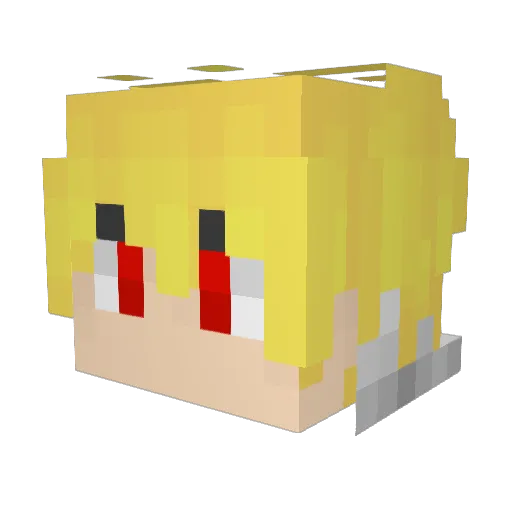 Fg_cristeak Minecraft avatar head, 3D render