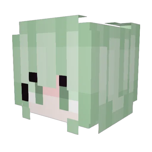 FhIk Minecraft avatar head, 3D render