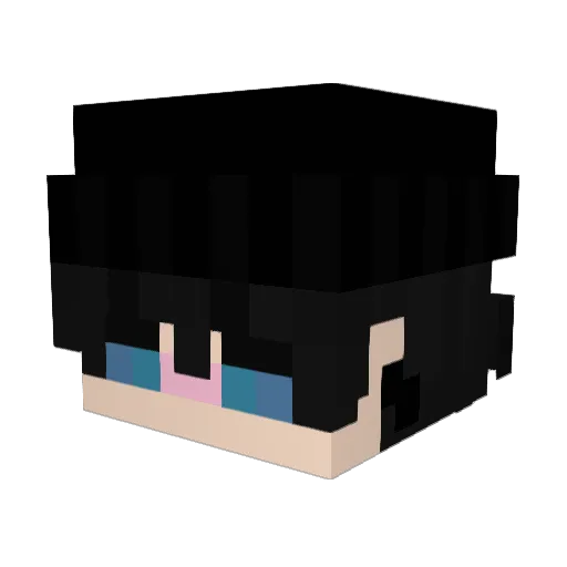 Fhanzuz Minecraft avatar head, 3D render