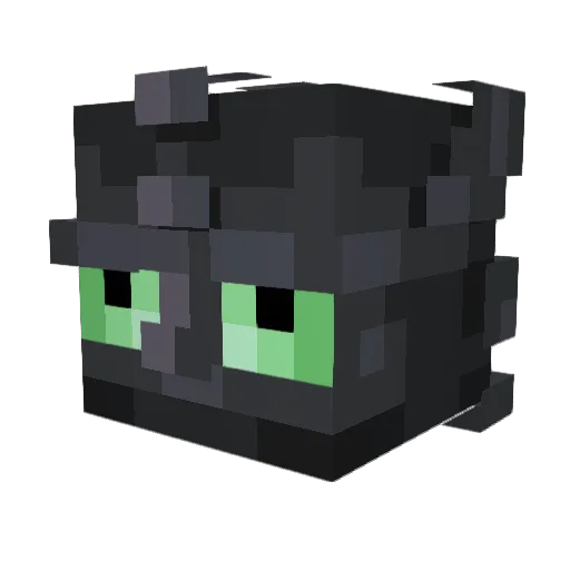 Fhlorf Minecraft avatar head, 3D render