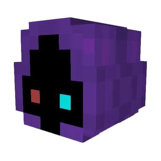Fhuny Minecraft avatar head, 3D render