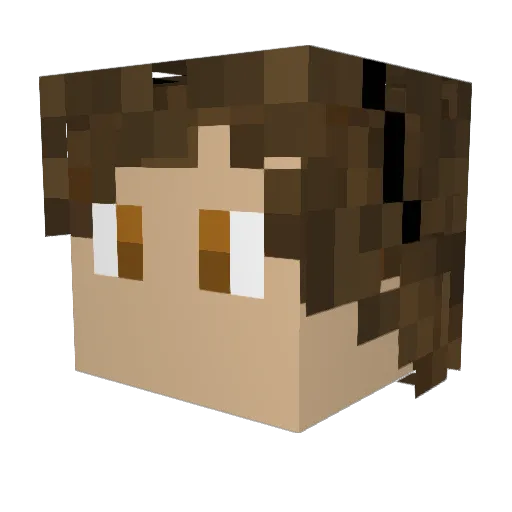 FiCe99 Minecraft avatar head, 3D render