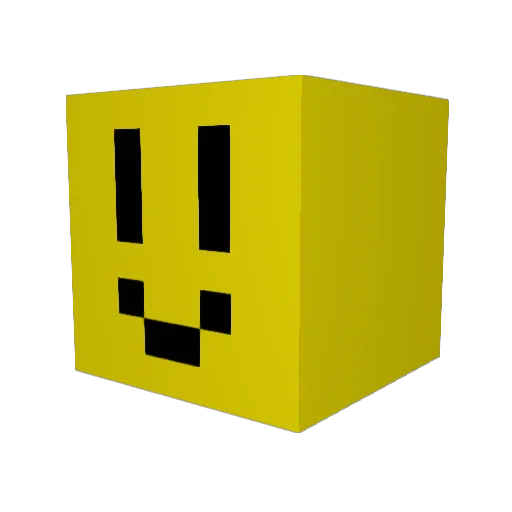 FiLu11 Minecraft avatar head, 3D render