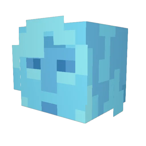 FiSquared2 Minecraft avatar head, 3D render