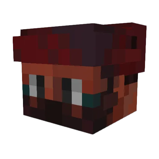 FiaSoCHka Minecraft avatar head, 3D render