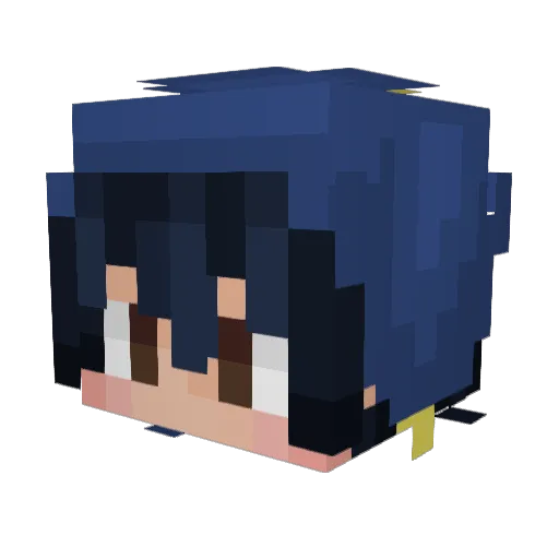 Fiapinho12 Minecraft avatar head, 3D render