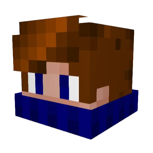 FiashLight32 Minecraft avatar head, 3D render