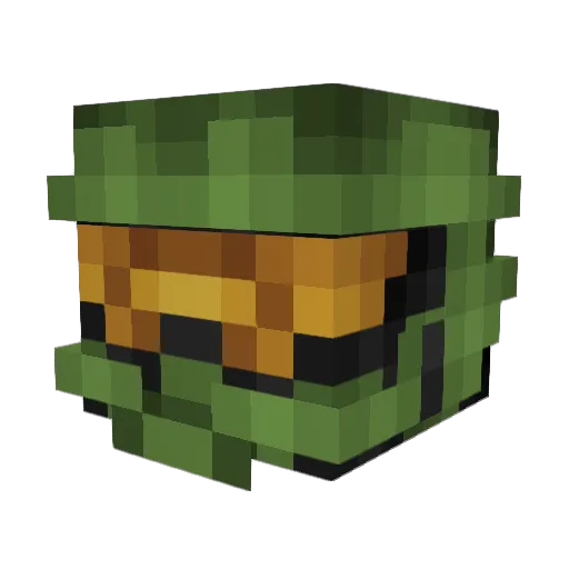 Fibs16 Minecraft avatar head, 3D render