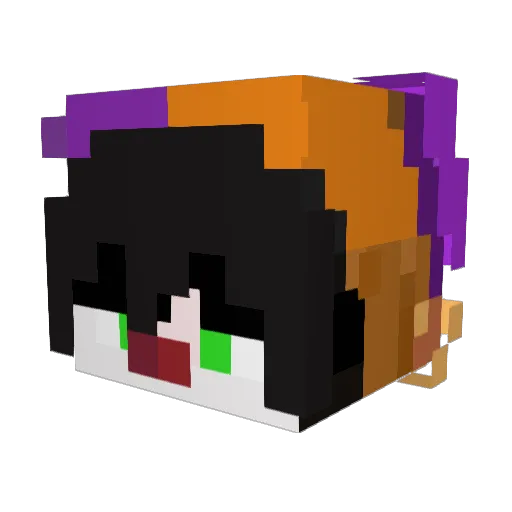 FiceHG Minecraft avatar head, 3D render