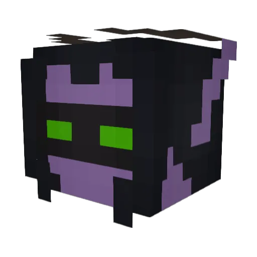 Ficeer Minecraft avatar head, 3D render