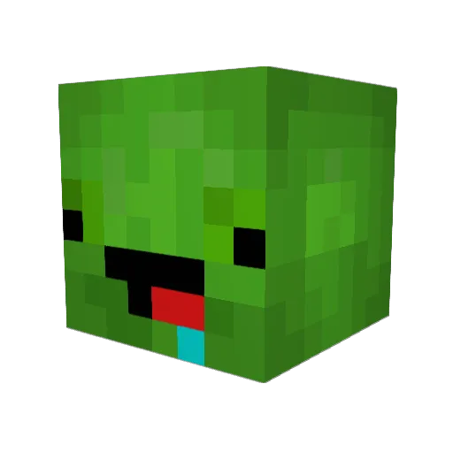 Fickschwanz Minecraft avatar head, 3D render