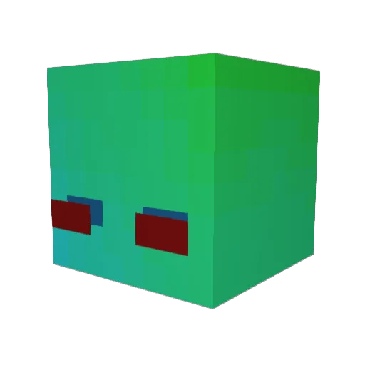 Fico_PRO Minecraft avatar head, 3D render