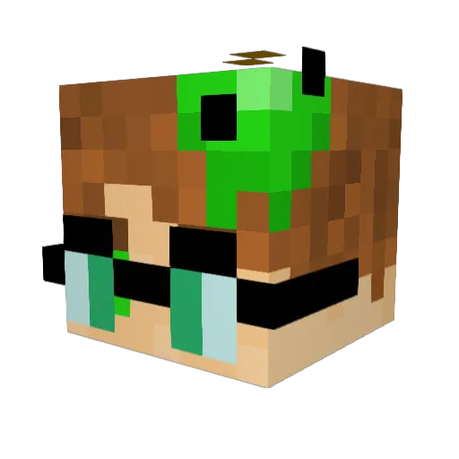 Ficsit1 Minecraft avatar head, 3D render