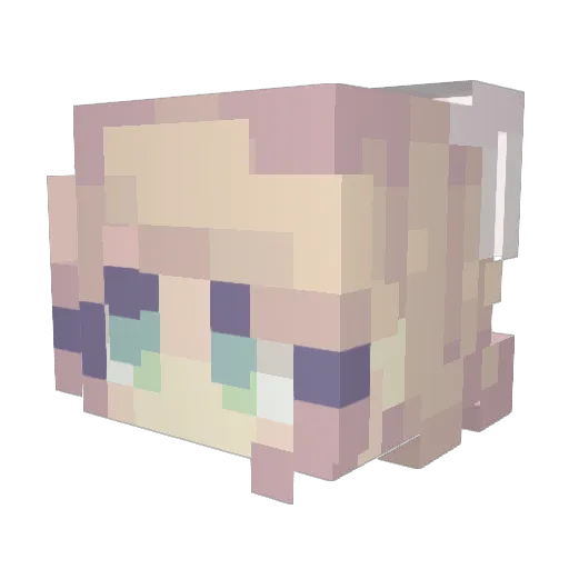 FictionalZealot Minecraft avatar head, 3D render