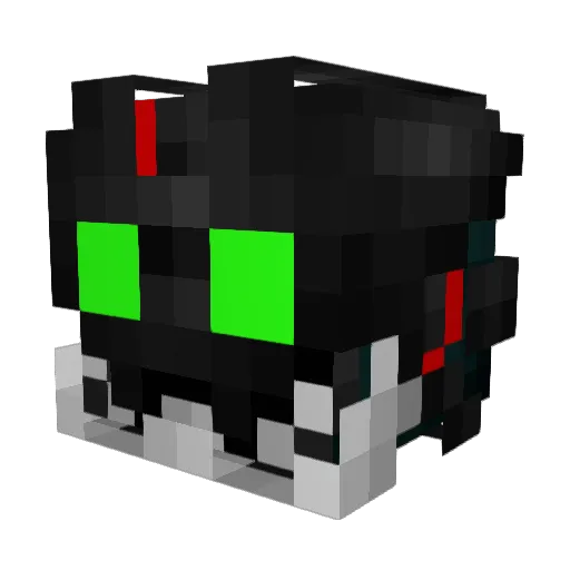 Fiddlefot500 Minecraft avatar head, 3D render