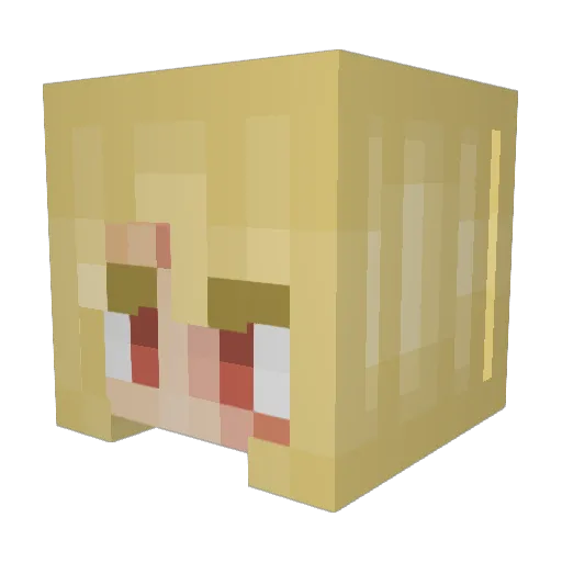 Fiddlesticks427 Minecraft avatar head, 3D render