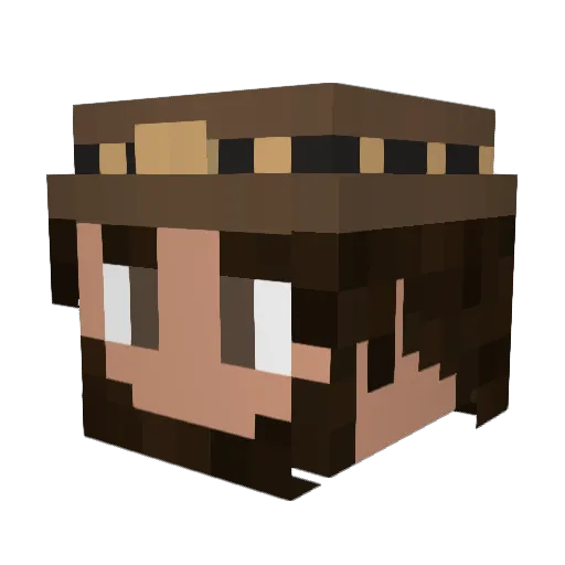 Fiddlesticks8 Minecraft avatar head, 3D render