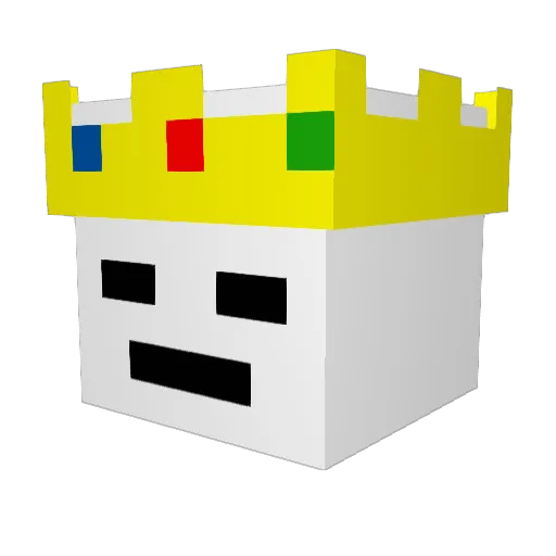 Fiddy56 Minecraft avatar head, 3D render