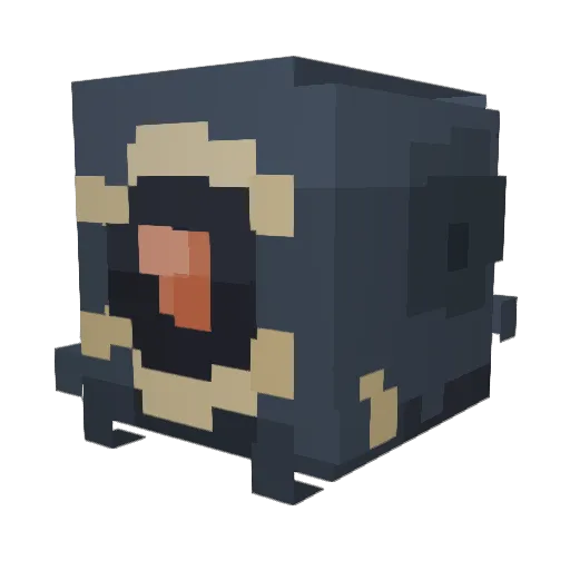 FideGz Minecraft avatar head, 3D render