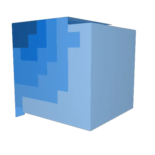 Fide_3 Minecraft avatar head, 3D render