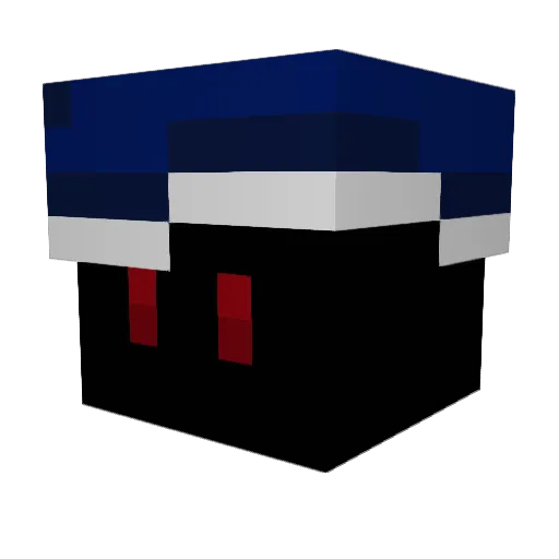 Fidel3D Minecraft avatar head, 3D render
