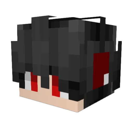 FidelmaFivia Minecraft avatar head, 3D render