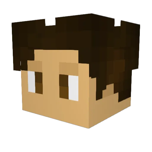 Fides01 Minecraft avatar head, 3D render