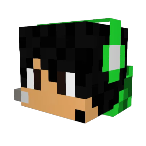 Fiek2011 Minecraft avatar head, 3D render