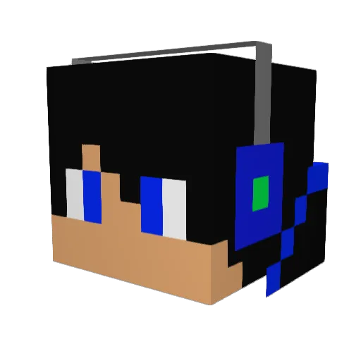 Fieldsonyoutube Minecraft avatar head, 3D render