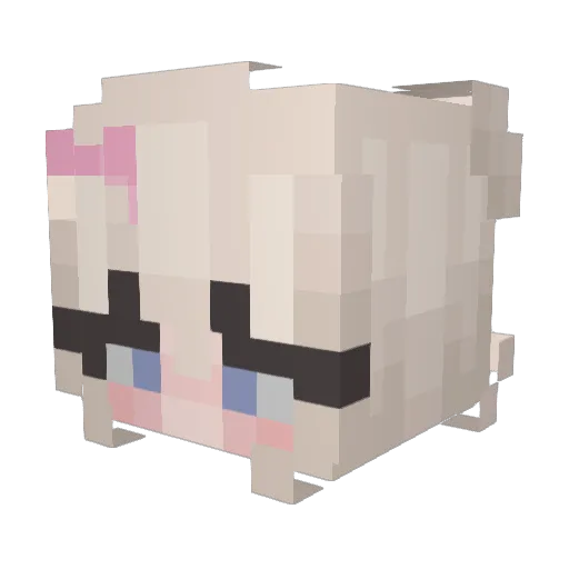 FiendRain Minecraft avatar head, 3D render